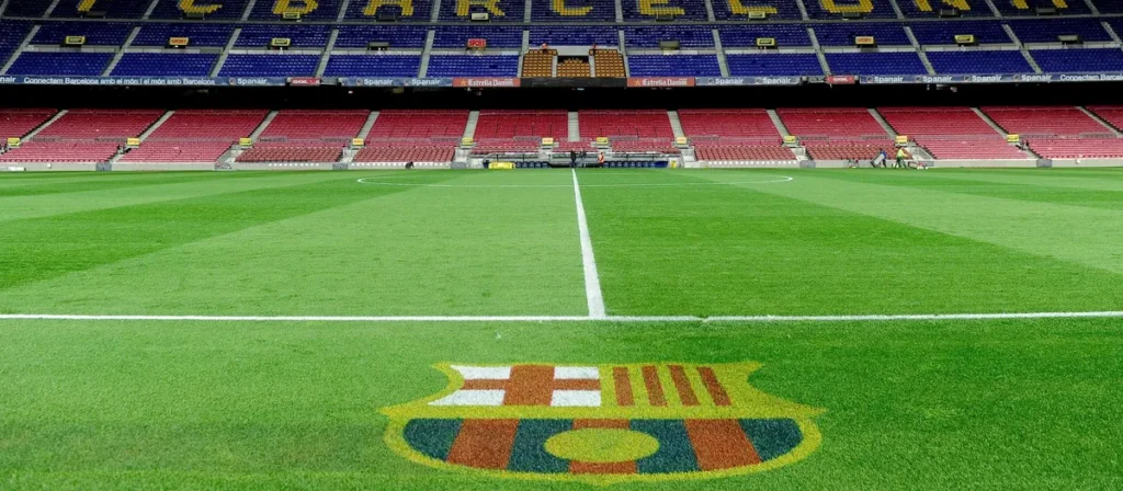 camp nou grass